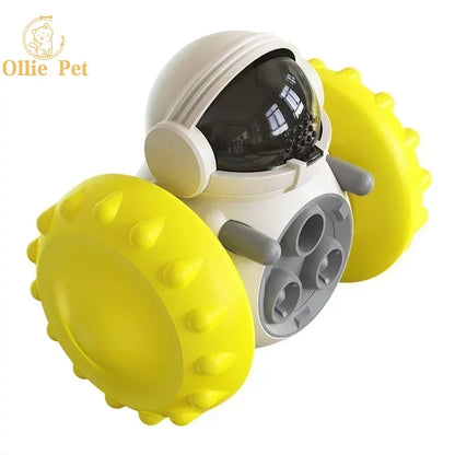 Juguete interactivo para perros, robot de vaso, comedero de comida lenta, dispensador de golosinas para cachorros y gatos, suministros para perros, entrenamiento intelectual.