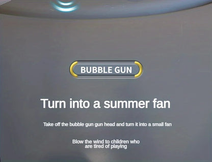 Pistola de burbujas automática eléctrica con luz LED