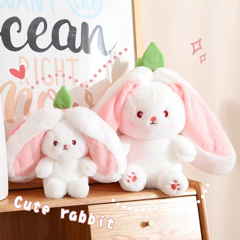 Peluche de conejo de zanahoria y fresa
