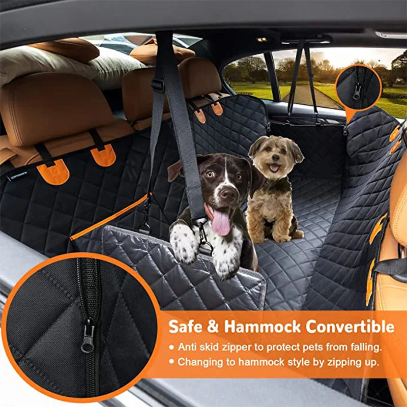 Funda impermeable para asiento de coche de perro para viajes de mascotas