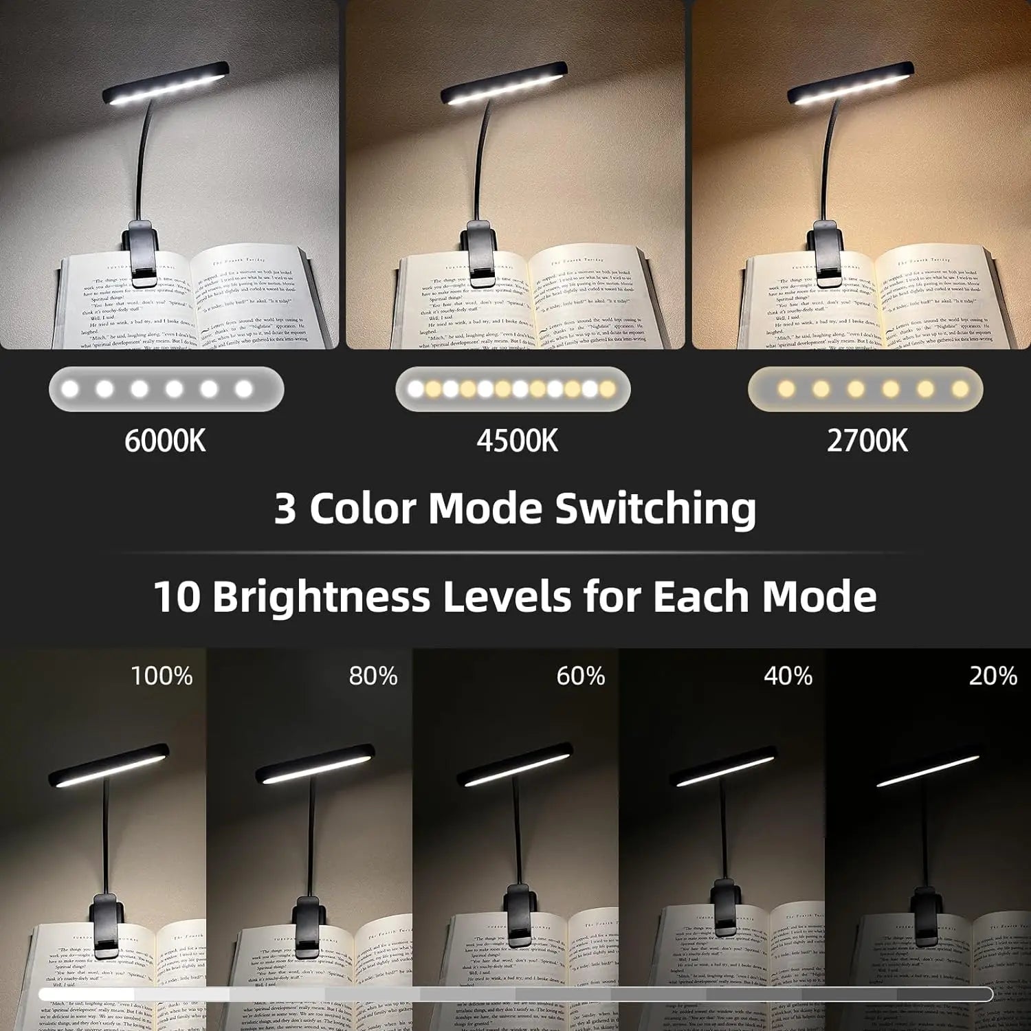 Luz de libro LED USB