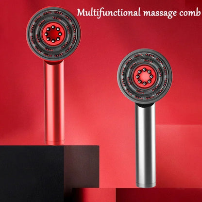 Peine de masaje con luz roja y vibración para el crecimiento del cabello