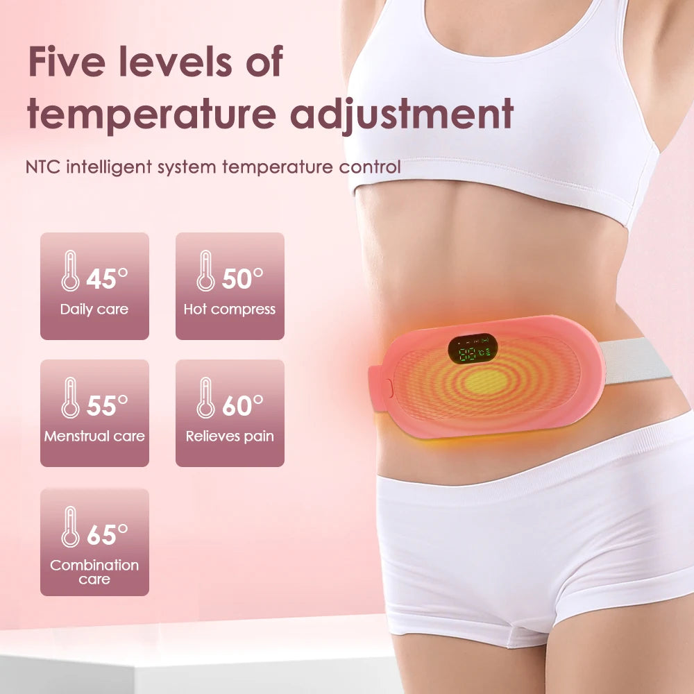 Alivio del dolor menstrual con almohadilla térmica
