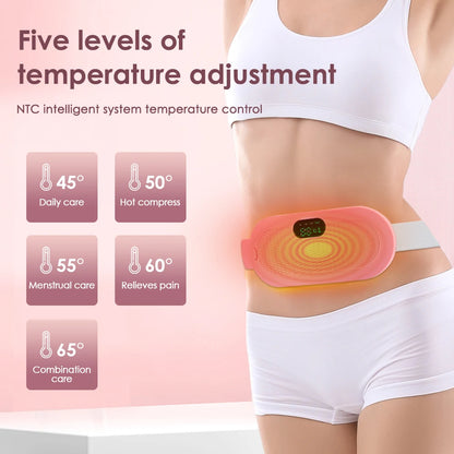 Alivio del dolor menstrual con almohadilla térmica
