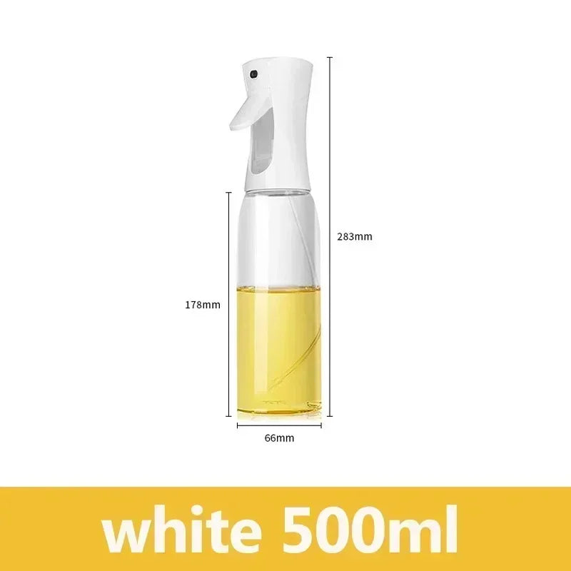 Botella pulverizadora de aceite de cocina, pulverizador de aceite de oliva para cocinar, 200/300/500 ml, botella pulverizadora neumática, dispensador de aceite en aerosol para barbacoa y fitness.