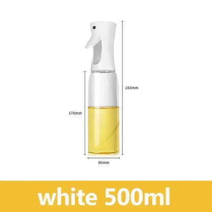 Botella pulverizadora de aceite de cocina, pulverizador de aceite de oliva para cocinar, 200/300/500 ml, botella pulverizadora neumática, dispensador de aceite en aerosol para barbacoa y fitness.