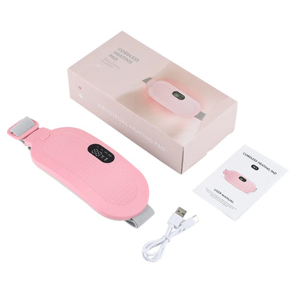 Alivio del dolor menstrual con almohadilla térmica