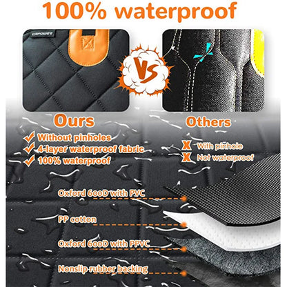 Funda impermeable para asiento de coche de perro para viajes de mascotas
