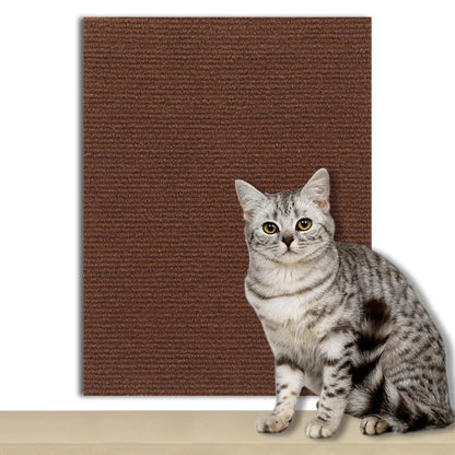 Alfombra autoadhesiva para rascar gatos, tablero para pared, antiarañazos, para sofá, bricolaje, protección para patas, afilable y recortable.