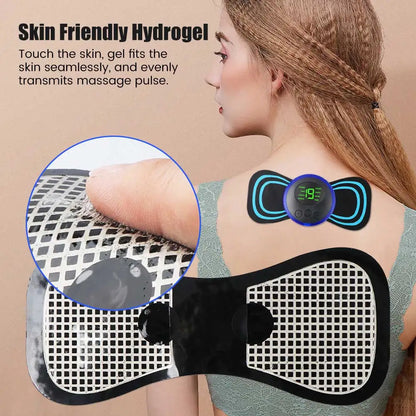 Masajeador de cuello EMS portátil para aliviar el dolor muscular