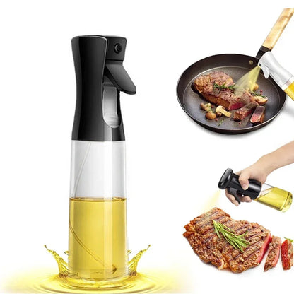 Botella pulverizadora de aceite de cocina, pulverizador de aceite de oliva para cocinar, 200/300/500 ml, botella pulverizadora neumática, dispensador de aceite en aerosol para barbacoa y fitness.