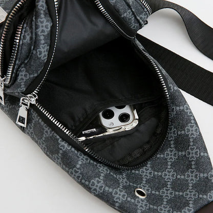 Bolso bandolera de moda con orificio para auriculares