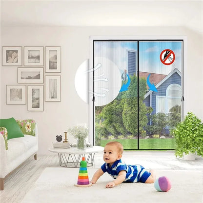 Anti Mosquito Fly Curtains For Doors Screen Magnetic Mosquito Net Door Window Automatic Closing Mesh For Kitchen Living Room