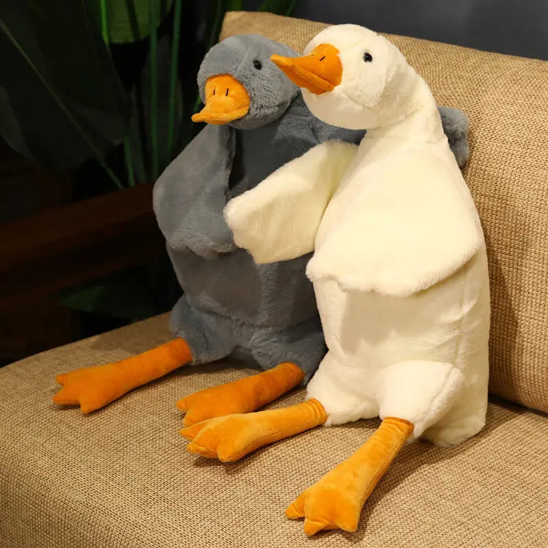 Pato gigante de peluche de ganso súper suave