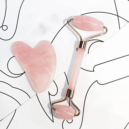 Rodillo de piedra facial Gua Sha para el rostro