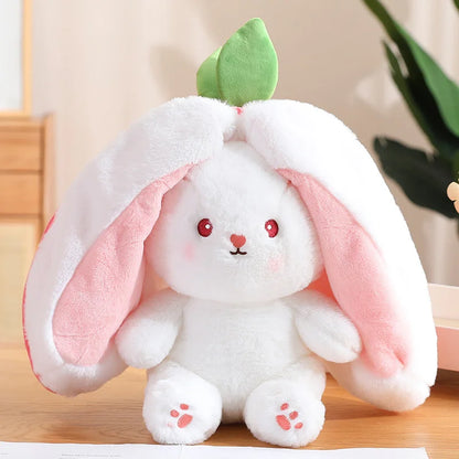 Peluche de conejo de zanahoria y fresa