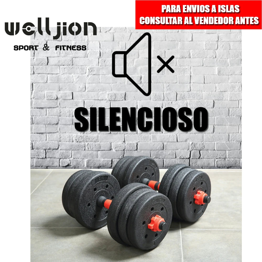 Pesas Pesas y Mancuernas Antideslizantes de Hierro Ajustable Interno-Mancuerna 10 kg 15 kg 20 kg 30 kg 40 kg 50 kg con Barra Ajustable y Bloqueo de Seguridad-Kit de Ejercicios de Gimnasio en Casa